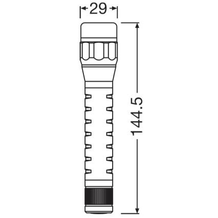 Osram - Himmennettävä LED-taskulamppu LEDINSPECT TORCH 350 ESSENTIAL LED/4W/2xAAA IP44
