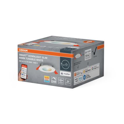 Osram - himmennettävä LED-upotettava alasvalo SMART+ DOWNLIGHT LED/4,5W/230V 3000-6500K Wi-Fi
