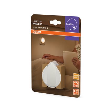 Osram - LED Himmennettävä yövalo pistorasiaan LUNETTA LED/0,5W/230V