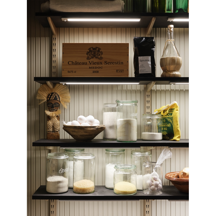 Osram - LED alakaappivalaisin liike- ja hämäräanturilla LINEAR LED/3,2W/3,7V 500 mAh 3000/4000/6500K 40 cm harmaa