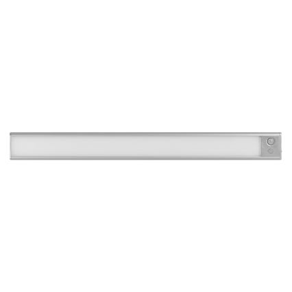 Osram - LED alakaappivalaisin liike- ja hämäräanturilla LINEAR LED/3,2W/3,7V 500 mAh 3000/4000/6500K 40 cm harmaa