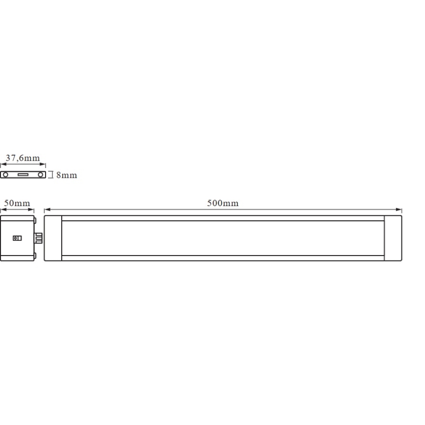 Osram - himmennettävä LED-kaapinalusvalaisin liiketunnistimella CABINET LED/10W/230V 3000K 50 cm valkoinen