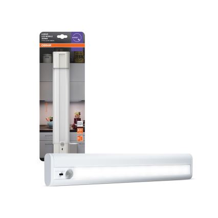 Osram - LINEARLED alakaapin LED-valaisin liike- ja hämärätunnistimella LED/2,9W/9V 6xAA 4000K 31,4 cm valkoinen