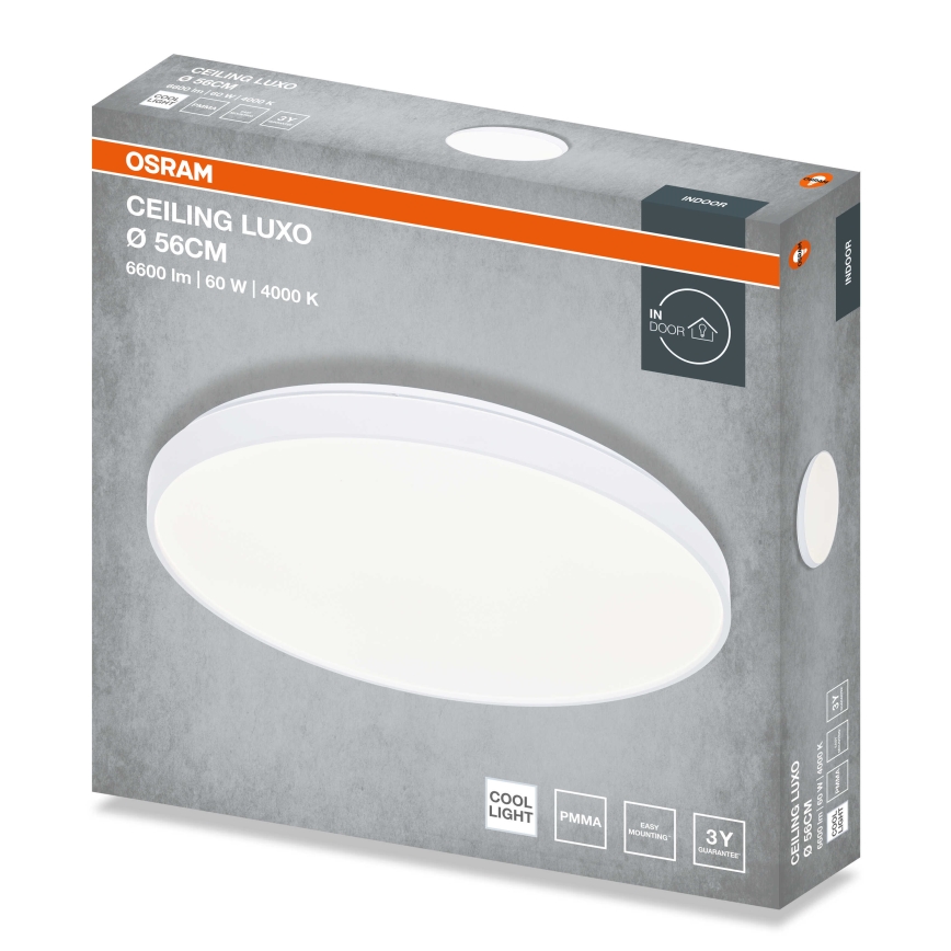 Osram - LED-kattovalaisin CEILING LUXO LED/60W/230V Ø 56 cm, valkoinen
