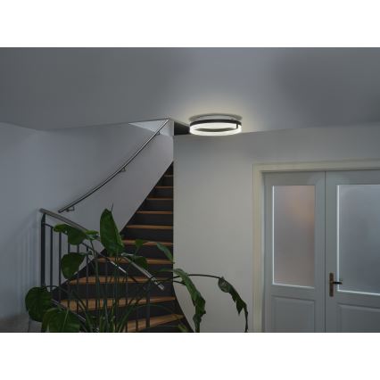 Osram - LED-kattovalaisin DECOR CIRCLE LED/25W/230V 3000/4000/6500K Ø 40 cm musta/valkoinen