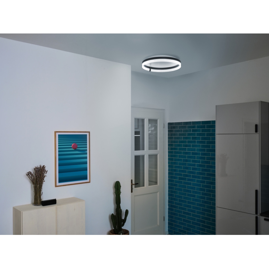 Osram - LED-kattovalaisin DECOR CIRCLE LED/32W/230V 3000/4000/6500K Ø 50 cm musta/valkoinen