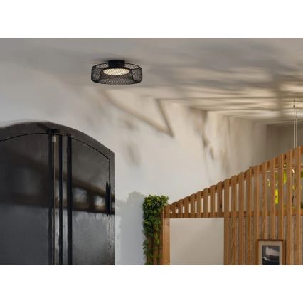 Osram - LED-kattovalaisin DECOR MESH LED/18,5W/230V halkaisija 30 cm musta