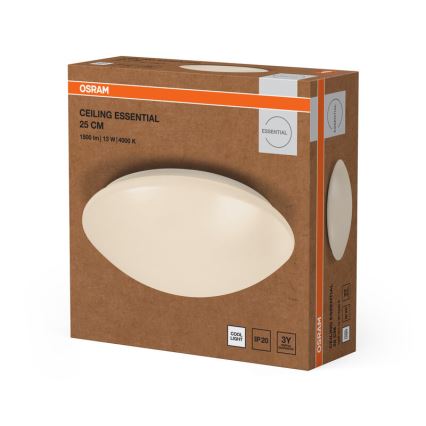 Osram - LED-kattovalaisin ESSENTIAL LED/13W/230V 4000K halkaisija 25 cm