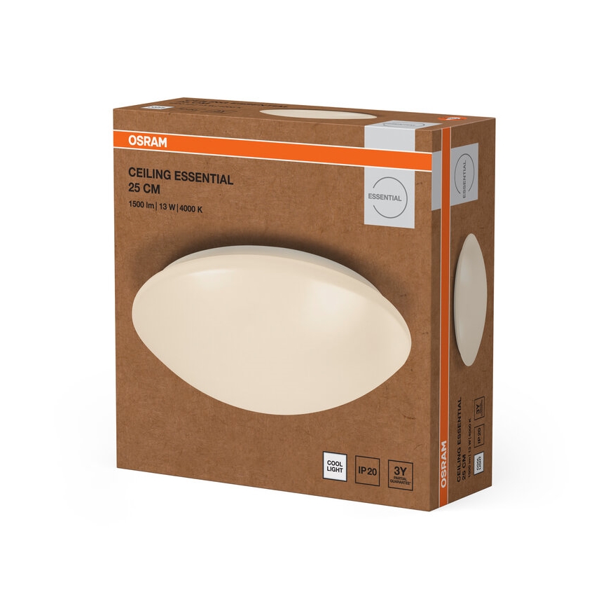 Osram - LED-kattovalaisin ESSENTIAL LED/13W/230V 4000K halkaisija 25 cm