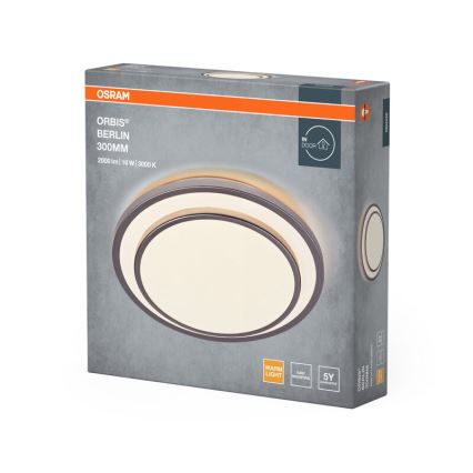 Osram - LED-kattovalaisin ORBIS BERLIN LED/16W/230V Ø 29,3 cm hopea