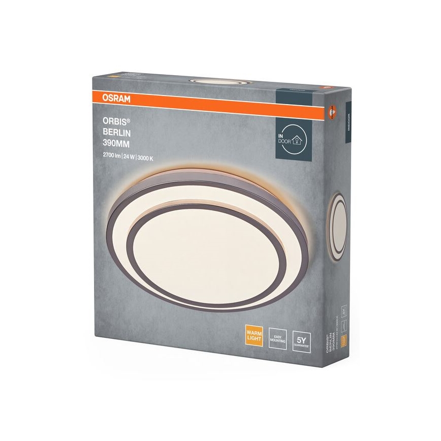 Osram - LED-kattovalaisin ORBIS BERLIN LED/24W/230V halkaisija 39 cm