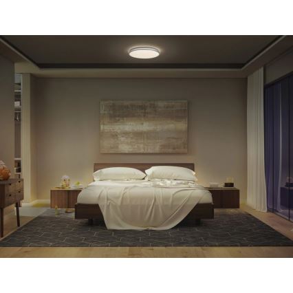 Osram - LED-kattovalaisin ORBIS DUBLIN LED/36W/230V, halkaisija 49 cm, hopeanvärinen