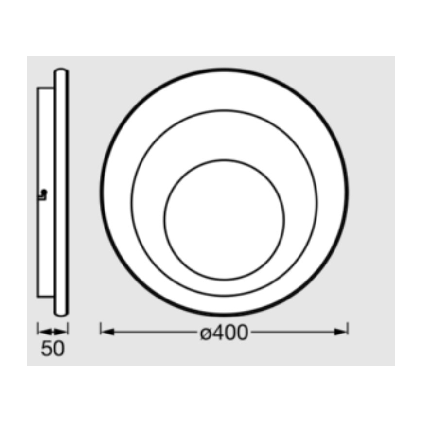 Osram - LED-kattovalaisin ORBIS SPIRAL LED/27W/230V halkaisija 40 cm valkoinen
