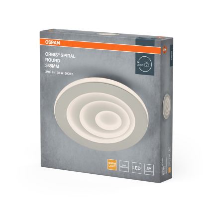 Osram - LED-kattovalaisin ORBIS SPIRAL LED/38W/230V Ø 36,5 cm valkoinen