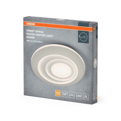 Osram - LED-kattovalaisin ORBIS SPIRAL LED/42W/230V halkaisija 50,5 cm valkoinen