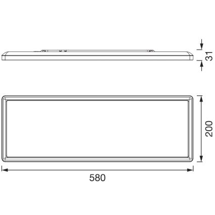 Osram - LED-kattovalaisin PLANON EASYFIX LED/24W/230V 2800/4000/6000K IP54 musta