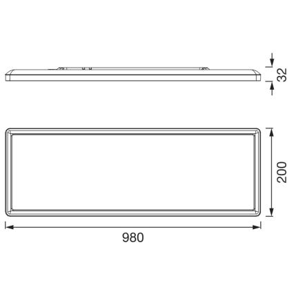 Osram - LED-kattovalaisin PLANON EASYFIX LED/30W/230V 2800/4000/6000K IP54 musta