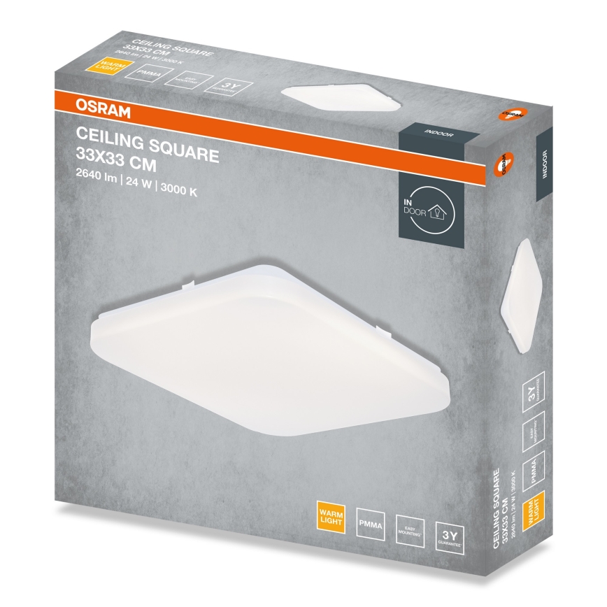 Osram - LED-kattovalaisin SQUARE LED/24W/230V 33x33 cm