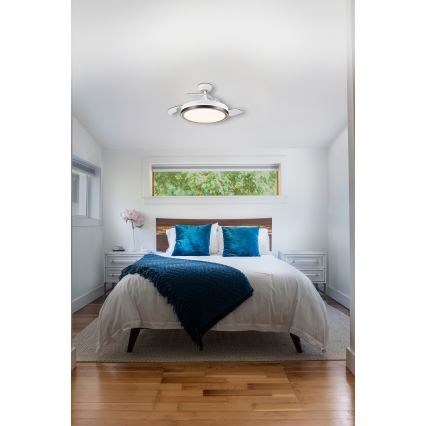 Osram - LED-kattotuuletin/valaisin LED/66W/230V 3000/4000/6500K valkoinen + kaukosäädin