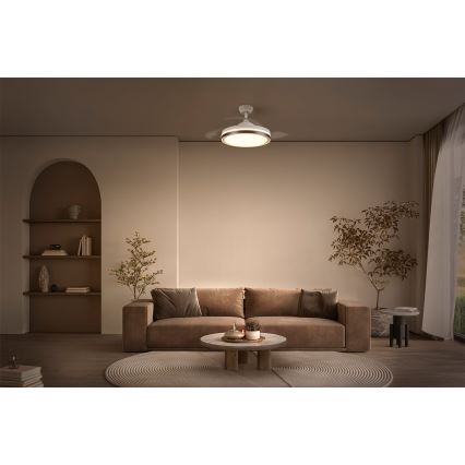 Osram - LED-kattovalaisin tuulettimella CEILING FAN LED/66W/230V 3000/4000/6500K valkoinen + kaukosäädin