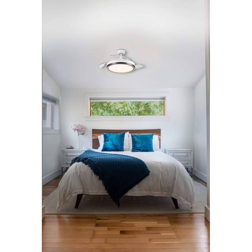 Osram - LED-kattovalaisin tuulettimella CEILING FAN LED/66W/230V 3000/4000/6500K valkoinen + kaukosäädin