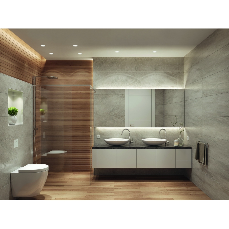 Osram - LED-uppoasennettava kylpyhuonevalaisin SPOT 1xGU10/4,3W/230V 2700K CRI 90 Ø 8,5 cm IP65 valkoinen