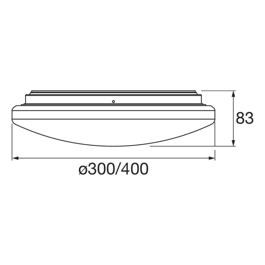 Osram - LED-kylpyhuoneen kattovalaisin liike- ja hämärätunnistimella ORBIS LED/15,5W/230V Ø 30 cm IP44 valkoinen