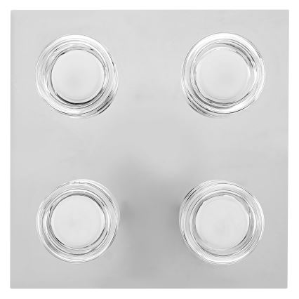 Osram - LED-kylpyhuoneen kattovalaisin ORBIS FLAME 4xLED/5,5W/230V 3000/4000K IP44 kiiltävä kromi