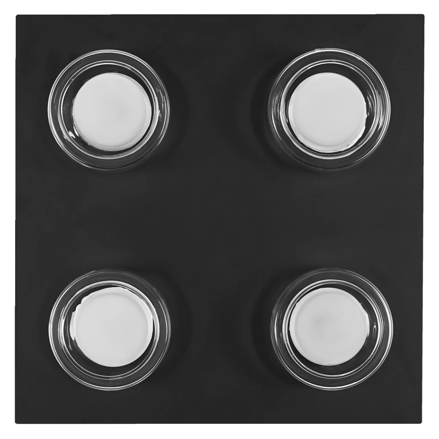 Osram - ORBIS FLAME LED-kattovalaisin kylpyhuoneeseen 4xLED/5,5W/230V 3000/4000K IP44 musta