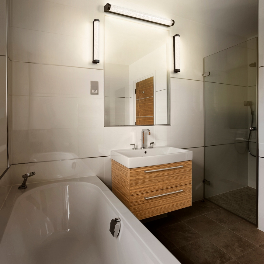 Osram - Himmennettävä ORBIS TUBE kylpyhuoneen peilivalaisin LED/12W/230V 3000/4000K 60 cm IP44 musta