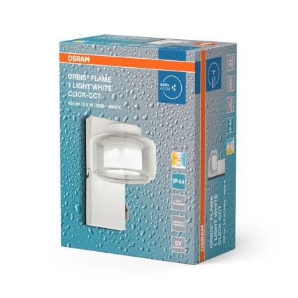 Osram - LED-kylpyhuoneen seinävalaisin ORBIS FLAME LED/5,5W/230V 3000/4000K IP44 valkoinen