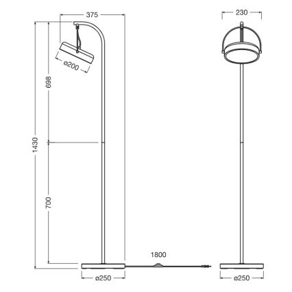 Osram - LED-lattiavalaisin DECOR PUCK LED/12W/230V CRI 90 musta