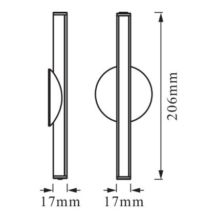 Osram - ladattava himmennettävä LED-opastusvalo LEDSTIXX LED/2W/5V CRI 90 IP44 valkoinen