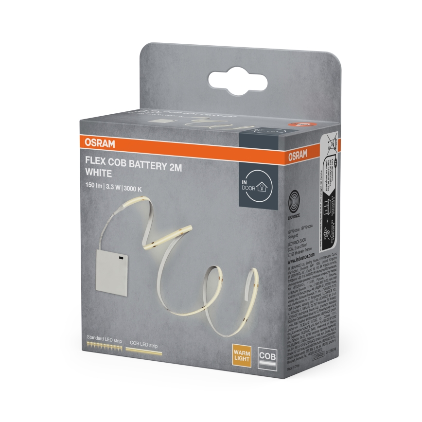 Osram - LED-nauha FLEX COB BATTERY 2m LED/3,3W/4xAA