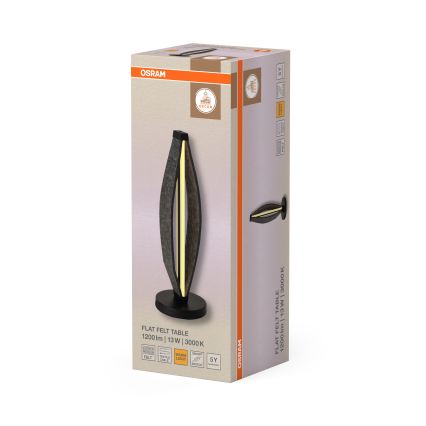 Osram - LED-pöytälamppu DECOR FLAT LED/13W/230V harmaa