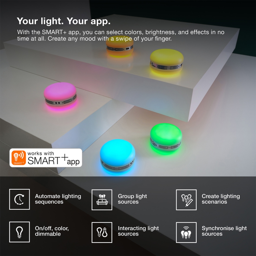Osram - LED RGB himmennettävä kaiutin SMART+ MACARON LED/1,75W/3,7V 450 mAh sininen