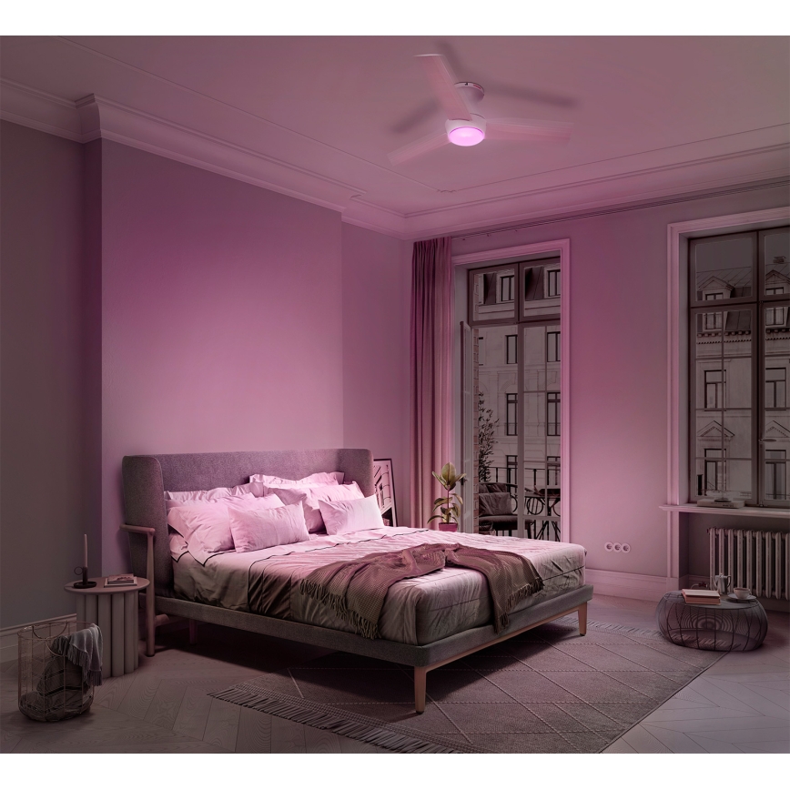 Osram - LED RGB Himmennettävä kattotuuletin NORDES LED/18W/230V 3000-6500K + kaukosäädin