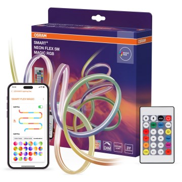 Osram - LED RGB himmennettävä ulkokäyttöön sopiva valonauha SMART+ MAGIC 5m LED/24W/230V IP44 Wi-Fi+ kaukosäädin