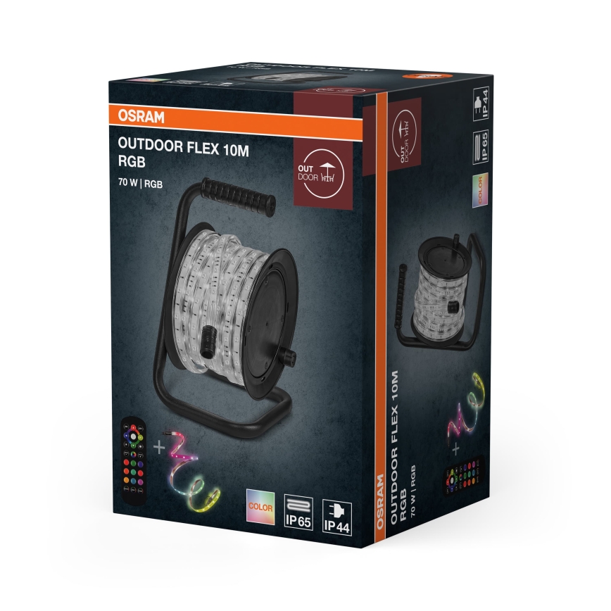 Osram - LED RGB himmennettävä ulkokäyttöinen nauha FLEX 10m LED/70W/230V IP65 + kaukosäädin