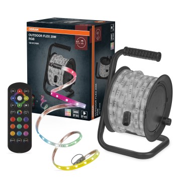 Osram - LED RGB himmennettävä ulkokäyttöön tarkoitettu nauha FLEX 20m LED/135W/230V IP65 + kaukosäädin