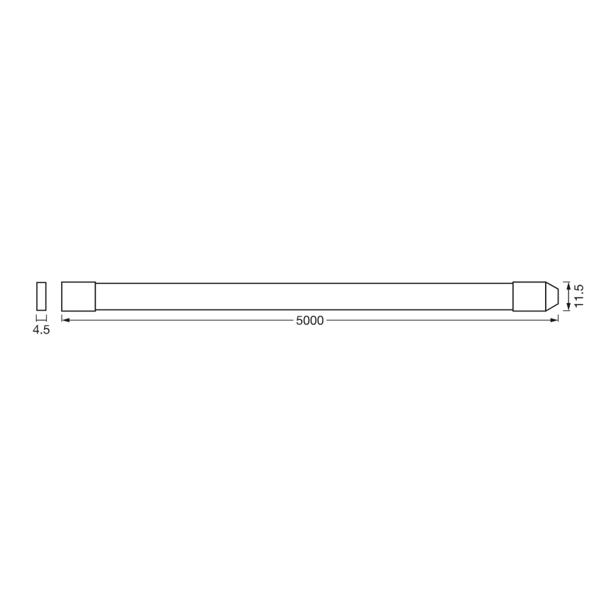 Osram - LED RGBW himmennettävä ulkokäyttöön tarkoitettu LED-nauha SMART+ FLEX 5m LED/14,5W/230V 2700-6500K IP44 Wi-Fi
