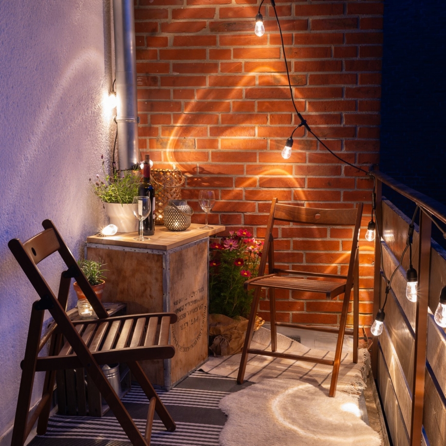 Osram - RGB-LED-himennettävä ulkovalosarja SMART+ STRING 12xLED/230V 7,47m IP44 Wi-Fi