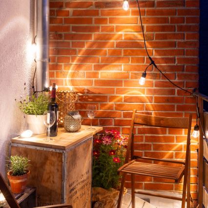 Osram - RGB-LED-himennettävä ulkovalosarja SMART+ STRING 12xLED/230V 7,47m IP44 Wi-Fi