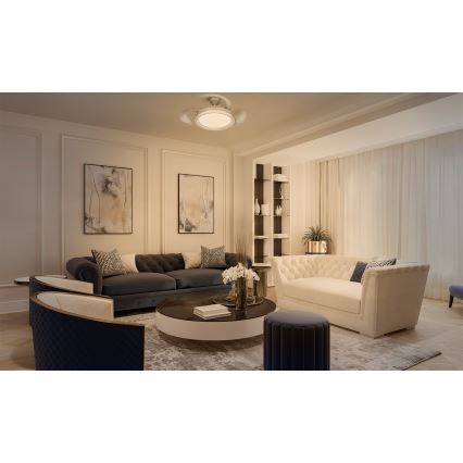 Osram - LED RGB Himmennettävä kattovalaisin tuulettimella CIERZO LED/35W/230V 3000-6500K + kaukosäädin