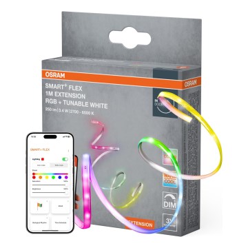 Osram - LED RGB+TW himmennettävä nauha SMART+ FLEX 1m LED/3,4W/230V 2700-6500K Wi-Fi