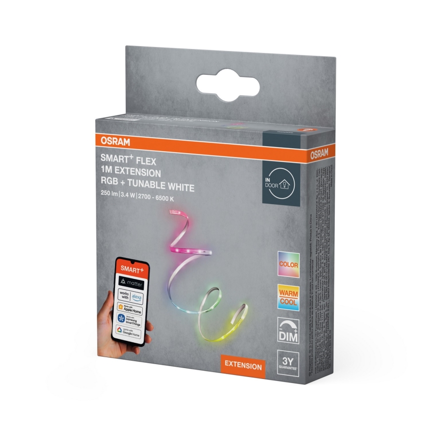 Osram - LED RGB+TW himmennettävä nauha SMART+ FLEX 1m LED/3,4W/230V 2700-6500K Wi-Fi