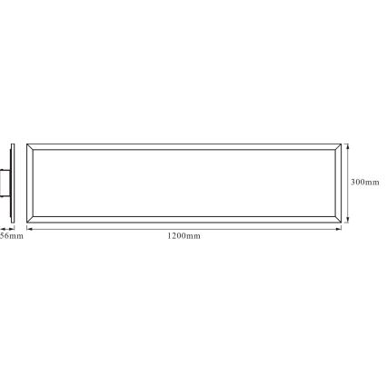 Osram - LED RGBW Himmennettävä kattovalaisin SMART+ PLANON LED/36W/230V 120x30 cm Wi-Fi