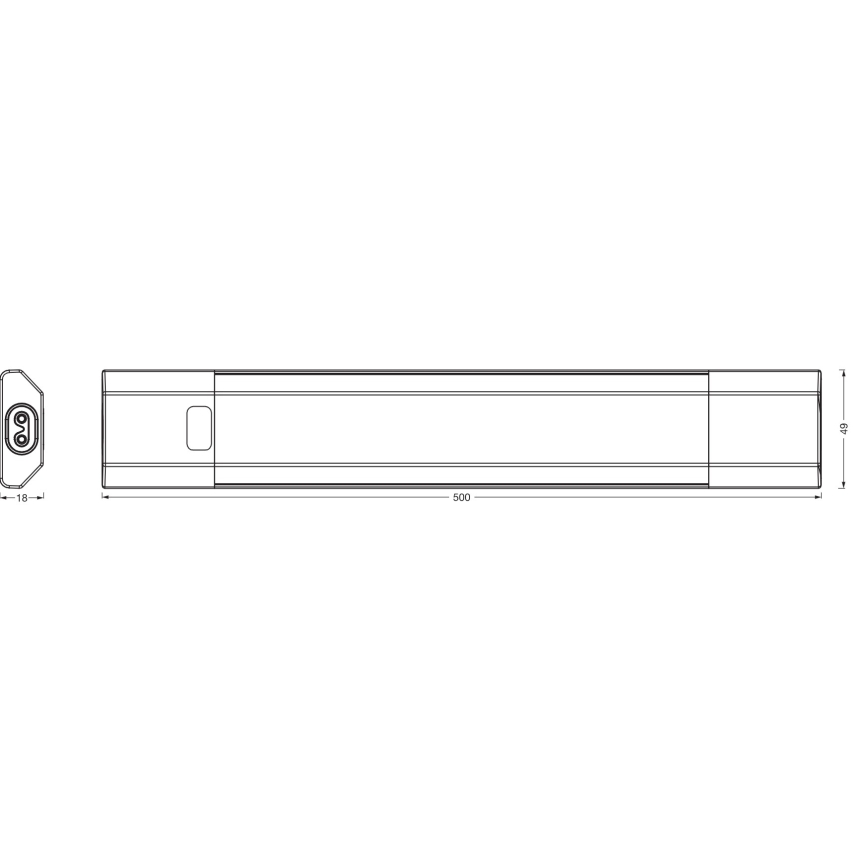Osram - LED RGBW himmennettävä alakaappivalaisin LINEAR EDGE LED/8W/230V 50 cm valkoinen + kaukosäädin