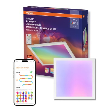 Osram - LED RGBW Himmennettävä kattovalaisin SMART+ MAGIC LED/24W/230V 2700-6500K 45x45 cm Wi-Fi + kaukosäädin