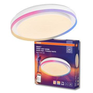 Osram - LED RGBW himmennettävä kattovalaisin SMART+ MAGIC LED/38W/230V Ø 49 cm valkoinen 2700–6500K Wi-Fi